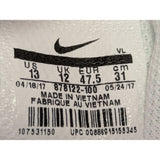 Size 13 Nike Alpha Mens Football Cleats White Black Fast Flex 878122-100