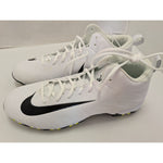 Size 13 Nike Alpha Mens Football Cleats White Black Fast Flex 878122-100