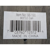 8" Yellow Junkyard VW Bug Split Window 1998 S.S. Sarna Beetle Car Resin Americana Scrapbook Hand-Painted