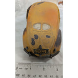 8" Yellow Junkyard VW Bug Split Window 1998 S.S. Sarna Beetle Car Resin Americana Scrapbook Hand-Painted