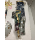 9" Three Kings Gifts Real Life Nativity Wise Men With Gifts & Star. Resin.