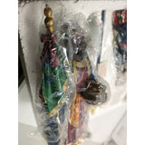 9" Three Kings Gifts Real Life Nativity Wise Men With Gifts & Star. Resin.