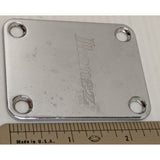 2x2.5" Ibanez Chrome Metal Neck Plate With Mounting Holes Guitar Part Emblem Badge