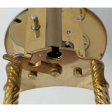 AS-IS Kundo Kieninger & Obergfell 400-Day Mantel Clock Glass Dome Brass Vintage Germany Anniversary
