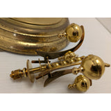 AS-IS Kundo Kieninger & Obergfell 400-Day Mantel Clock Glass Dome Brass Vintage Germany Anniversary