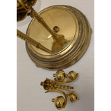 AS-IS Kundo Kieninger & Obergfell 400-Day Mantel Clock Glass Dome Brass Vintage Germany Anniversary
