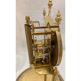 AS-IS Kundo Kieninger & Obergfell 400-Day Mantel Clock Glass Dome Brass Vintage Germany Anniversary