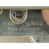 AS-IS Kundo Kieninger & Obergfell 400-Day Mantel Clock Glass Dome Brass Vintage Germany Anniversary