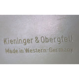 AS-IS Kundo Kieninger & Obergfell 400-Day Mantel Clock Glass Dome Brass Vintage Germany Anniversary