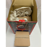 10" 1997 McDonalds Grimace Christmas Cookie Jar Santa Hat Scarf Ceramic Box