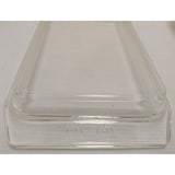 Vintage Pyrex White Turquoise Snowflake White 2 QT Casserole Rectangle 575 B Dish 550 C Lid Space Saver 575B Aqua Blue