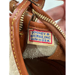 Dooney & Bourke Women's Cream/Brown Hobo Shoulder Bag Small Handbag Vintage