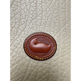 Dooney & Bourke Women's Cream/Brown Hobo Shoulder Bag Small Handbag Vintage