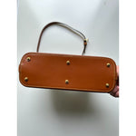 Dooney & Bourke Women's Cream/Brown Hobo Shoulder Bag Small Handbag Vintage