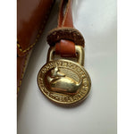 Dooney & Bourke Women's Cream/Brown Hobo Shoulder Bag Small Handbag Vintage