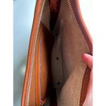 Dooney & Bourke Women's Cream/Brown Hobo Shoulder Bag Small Handbag Vintage