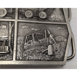 GM Terex Construction Machinery Belt Buckle Bergamot Truck Dump Bulldozer Front End Loader Vintage Heavy Metal Industrial Art
