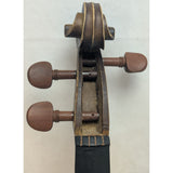 4/4 Full Size Violin Project Unmarked Handmade Wood With Bow & Case