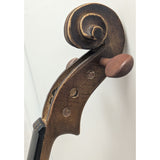 4/4 Full Size Violin Project Unmarked Handmade Wood With Bow & Case