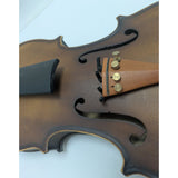 4/4 Full Size Violin Project Unmarked Handmade Wood With Bow & Case