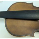 4/4 Full Size Violin Project Unmarked Handmade Wood With Bow & Case