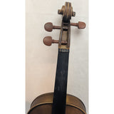 4/4 Full Size Violin Project Unmarked Handmade Wood With Bow & Case