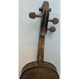 4/4 Full Size Violin Project Unmarked Handmade Wood With Bow & Case