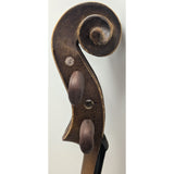 4/4 Full Size Violin Project Unmarked Handmade Wood With Bow & Case