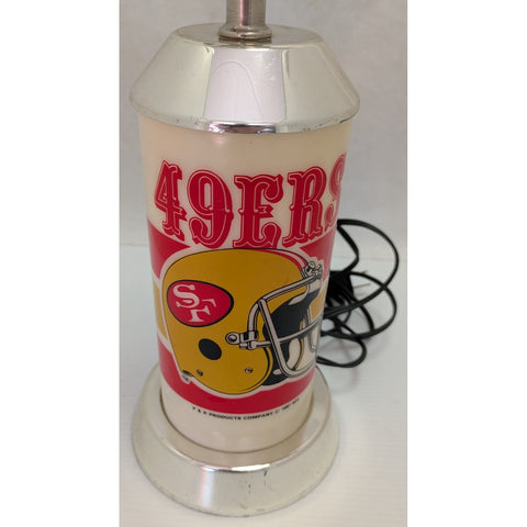 1987 San Francisco 49ers NFL Table Lamp Football P&K Vintage Rotating Disco LED Party Light