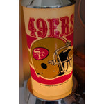 1987 San Francisco 49ers NFL Table Lamp Football P&K Vintage Rotating Disco LED Party Light
