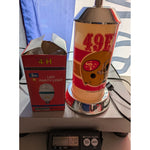 1987 San Francisco 49ers NFL Table Lamp Football P&K Vintage Rotating Disco LED Party Light