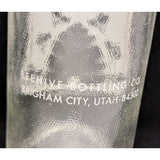 11" Beehive Thrift-T 32oz Glass QT Bottle Beverages 1968 Bee Hive Brigham City UT Utah Vintage