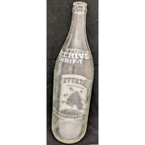 11" Beehive Thrift-T 32oz Glass QT Bottle Beverages 1968 Bee Hive Brigham City UT Utah Vintage