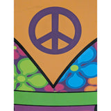 24" Retro VW Bus Wall Art Canvas Psychedelic Flowers Peace Sign Van Decor Hippie 1997