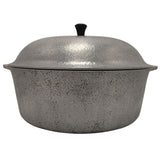 6 QT Club Hammered Cast Aluminum Hammercraft Cookware Dutch Oven Lid USA Vintage