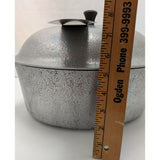 6 QT Club Hammered Cast Aluminum Hammercraft Cookware Dutch Oven Lid USA Vintage
