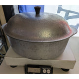 6 QT Club Hammered Cast Aluminum Hammercraft Cookware Dutch Oven Lid USA Vintage