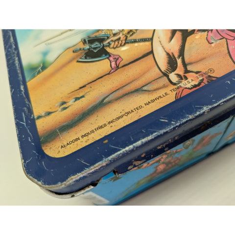 1984 Mattel Aladdin He-Man & The Masters Of The Universe Metal Lunchbox Vintage (No Thermos)