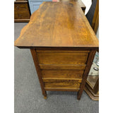 Vanity Oak Dresser Antique Curved Front Mirror AS-IS