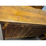 Vanity Oak Dresser Antique Curved Front Mirror AS-IS
