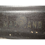 WWII 1946-1949 Veteran University Massachusetts Fort Devens Crocodile Trombone Case Band