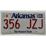 356 JZJ Arkansas License Plate Porsche The Natural State 2006 Sticker