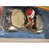 Silver 1999 Maisto Santa Reindeer VW Bug Ornament Die-Cast Classic Volkswagen Convertible Car