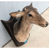 AS-IS Gemmy Buck Singing Mounted Deer Head Animated Trophy Talks Dances Sings 2004 Talking Wall Mount Plaque