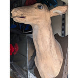 AS-IS Gemmy Buck Singing Mounted Deer Head Animated Trophy Talks Dances Sings 2004 Talking Wall Mount Plaque