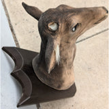AS-IS Gemmy Buck Singing Mounted Deer Head Animated Trophy Talks Dances Sings 2004 Talking Wall Mount Plaque