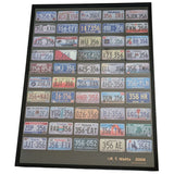 Framed 24"x18" USA 50 State Poster 356 License Plate Collage Art Porsche 356A 356B 2008