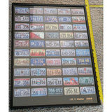 Framed 24"x18" USA 50 State Poster 356 License Plate Collage Art Porsche 356A 356B 2008
