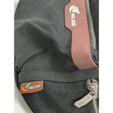 Milide Black Canvas Fanny Pack Adjustable Belt Waist Bag Multiple Pockets Running Travel Bag