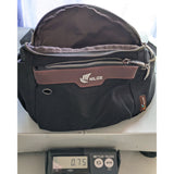 Milide Black Canvas Fanny Pack Adjustable Belt Waist Bag Multiple Pockets Running Travel Bag